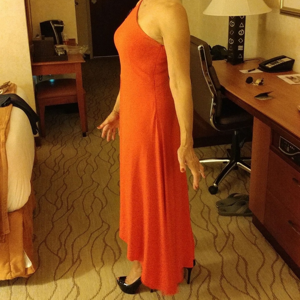 Tomato red gown